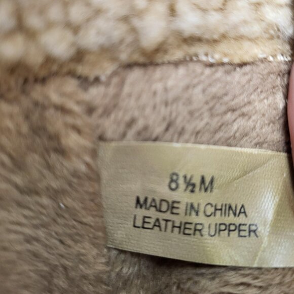 Sporto Western Boot Faux Fur Woman Size 8.5 Brown - Picture 9 of 9